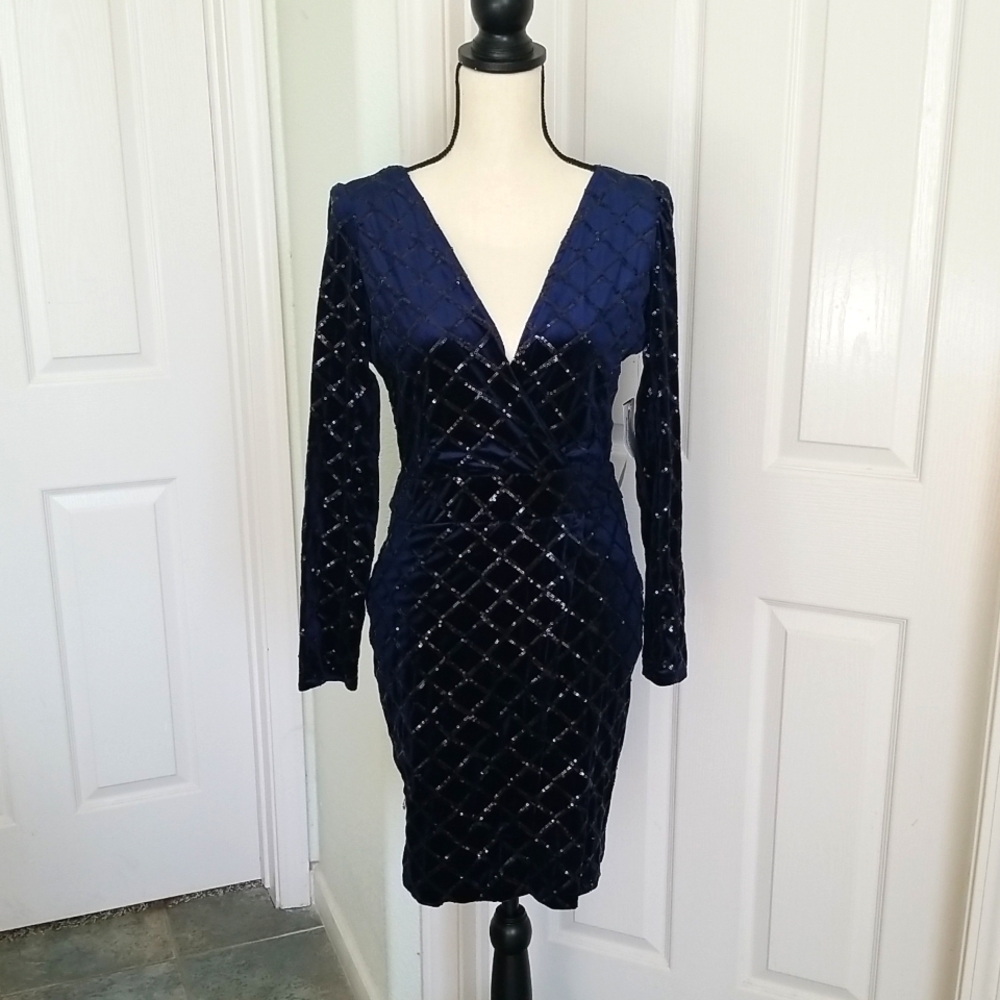 Windsor Sequin & Velvet dress
